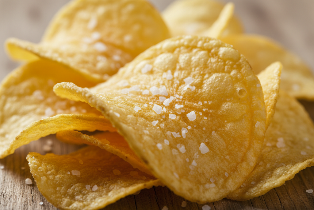 Close-up of potato chips