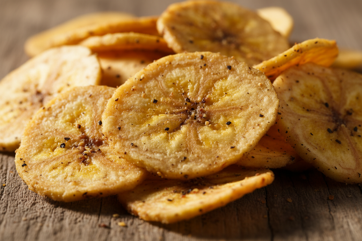 Close-up of spicy pepper chips