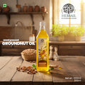 HEBBAIL Groundnut Wooden Pressed Oil – 500ml | 100% Pure,